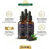 Lanorre Çörekotu Yağı (Çörek otu) - %100 Soğuk Sıkım - Yerli Tohum - Analizli - 3X50ML (3 Adet) %100 Saf - Doğal - Yüksek Timokinonlu - Katkısız - 3 Adet - 50 ML