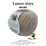 Lanoso Alara -905 Bej- %50Pamuk %50Akrilik 50gr 140mt Tek Yumak - Amigurumi Bebek İpi