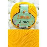 Lanoso Alara Cotton No: 913 Örgü İpi Amigurumi 50 Gr 140 Mt - Koyu Sarı
