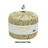 Lanoso Parla 1300 - Yumuşak Simli Pullu El Örgü İpi - %75 Glitter Yarn %25 Payette&Sim 217mt 25gr TEK YUMAK