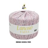 Lanoso Parla 3151 - Yumuşak Simli Pullu El Örgü İpi - %75 Glitter Yarn %25 Payette&Sim 217mt 25gr TEK YUMAK