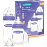 Lansinoh Hoşgeldin Bebek Biberon ve Naturalwave Biberon Emziği Başlangıç Seti