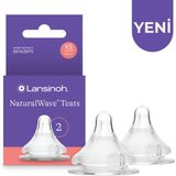 Lansinoh Naturalwave® 2'li Biberon Emziği Ekstra Yavaş Akışlı (0 Ay)