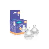 Lansinoh NaturalWave® 2'li Biberon Emziği Yavaş Akışlı (1 Ay+)