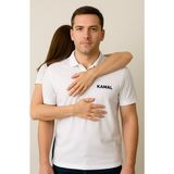 Lansmana Özel Polo Yaka Erkek T-Shirt %100 Pamuk - Beyaz