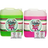 Lansy Zıp Zıp Slime 2 Renk Yeşil 5 kg + Fosforlu Pembe 5 kg + BORAKS869744231673