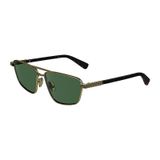 Lanvin LNV 133S 035 58 Dikdörtgen Gümüş Metal Unisex Güneş Gözlüğü