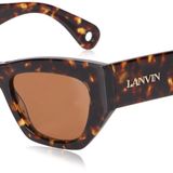 Lanvin Unisex güneş gözlükleri, 234 Koyu Kaplumbağa, 51