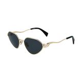 Lanvin Unisex güneş gözlükleri, 710 Altın/Gri, 58