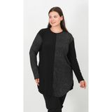 Lanze Abiye Sandy Tunik Gümüş Desen