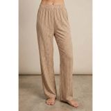 Laperissa Kadın Pijama Altı, Kahverengi, Ekose Desenli,%100 Polyester, Ev Giyimi