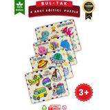 Lapin Deney Atölyesi Ahşap Eğitici Puzzle – 4’lü Erkek Çocuk Seti Puzzle Oyuncak
