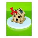Lapin Deney Atölyesi Çevre Dostu Ev – Kendin Yap Stem Bilim ve Deney Seti - Maker Set - Ahşap (Boyanabilir) Yüzey