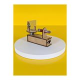 Lapin Deney Atölyesi Çizgi Lazer – Kendin Yap Stem Bilim ve Deney Seti - Maker Set - Ahşap (Boyanabilir) Yüzey