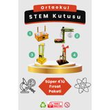 Lapin Deney Atölyesi Ortaokul STEM Kutusu - Kendin Yap Stem Bilim ve Deney Seti - DIY Montessori Eğitim - Maker Set