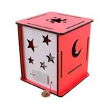 Lapin Eğitim Hizmetleri DIY Stem Bilim Seti Gece Lambası, Yıldız ve Ay Şekilleri ile Dekoratif Kırmızı Renk
