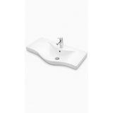 LAPİNO BASIC ETEJERLİ LAVABO 100 CM BEYAZ (7100)