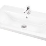 Lapino Sava 80 cm Beyaz Renk Konsollu Lavabo