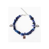 Lapis Lazuli Doğal Taş & Horusun Gözü Kadın Halhal BS2798