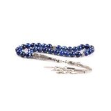 Lapis Lazuli Doğal Taş Tesbih 8 mm Küre Kesim