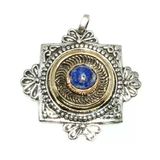 Lapis Taşlı Konstantinapol Tasarım Otantik Kolye Ucu