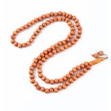 Lapisdo Meram Kavak 99LUK Küre Kesim 7.5mm Namaz Tesbihi-Turuncu