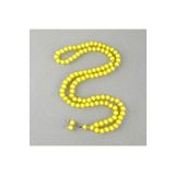 LapisDo Monomer 99luk Küre Kesim 9mm Namaz Tesbihi Sarı