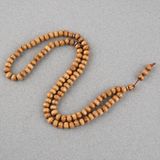 Lapisdo Şimşir Ağacı 99LUK Tekerlek Kesim 7X5MM Namaz Tesbihi - Kahverengi