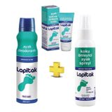Lapitak 150 ml Ayak Deodorantı + Koku Önleyici 125 ml Ayak Spreyi + Ayak Kokusu Önleyici 60 ml Krem