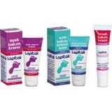 Lapitak 60 ml Ayak Bakım Kremi + Ayak Kokusu Önleyici 60 ml Krem + 15 ml Tırnak Bakım Kremi