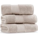 L’appartement Chicago Fibrosoft® Tan Pamuklu Tekli Banyo Havlusu 70 x 140 cm - Standart