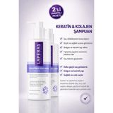 LAPÉRAS Kolajen Ve Keratin Saç Dökülmesine Karşı Hızlı Sac Uzatan Dolgunlaştırıcı Onarıcı Şampuan 2'li Paket