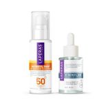LAPÉRAS Matrixyl 3000® Peptit Serum & SPF 50+ Güneş Kremi Seti | Dolgun ve Pürüzsüz Görünüm İçin Bakım | 2’li Set