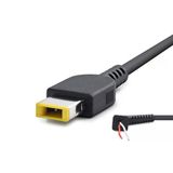Laptop Adaptör Dc Jack Kablosu 30–90W Usb Tip Sarı Kare Uç / Ibm Uyumlu 1.2 M - Siyah Hdx5515