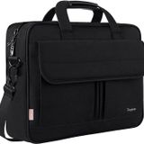 Laptop-çanta 15,6 inç, su geçirmez evrak çantası, 15-inç-genişletilebilir Messenger Omuz Çantası kayış, Taygeer Carry On Griff Fall profesyoneller için bilgisayar/dizüstü bilgisayar/MacBook/Kadınlar için, siyah