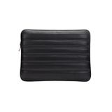 Laptop Kılıfı Kapitone, Macbook Air Pro 13 & 14 Inç Uyumlu, Düz Siyah, IZG2009