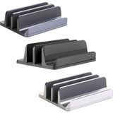 Laptop Standı Bilgisayar Tutucu Metal Stand Dikey Ergonomik Taşınabilir Notebook Stand - Gümüş
