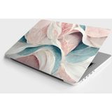Laptop Sticker Bilgisayar Notebook Pc Kaplama Etiketi Lüks Mermer Pastel Pembe