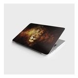 Laptop Sticker Notebook Pc Kaplama Etiketi Aslan Siyah Zemin