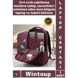#Laptopçantası Şık Ergonomik Kaliteli Laptop Sırt Çantası Bordo İç Bölmeli Bilgisayar Korumalı