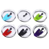 LAPXSNZD 6 Parça 880 ml Bardak Kapağı Yedek Dökülmeye Dayanıklı Sıçramaya Dayanıklı Kılıflar 880 ml YETI Rambler, Ozark Patikası, Eski Stil Rtic ve Daha Fazlası için uygundur (Altı farklı renk)