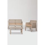 Lara / 2 1 S Bahçe Takımı Balkon - Bahçe - Teras Mobilyası / Cappucino Kahverengi