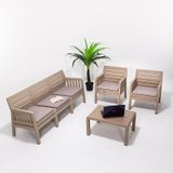 Lara 3+1+1 S Bahçe Balkon Takımı - Cappucino Kahverengi