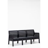 Lara 3'lü Koltuk Mindersiz Balkon&teras Bahçe Koltuk / Antrasit