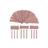 Lara Ahşap Mum Fitili, Wood Wick, Doğal Mum Fitili, Çıra, 7,5cm X 1,5cm 50 Adet Sehpasız
