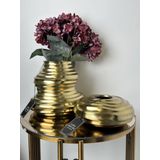 Lara Decor Gold Helezon Metal Vazo