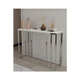 Lara Design Krom Ayaklı Dresuar Dekoratif Raflı Dresuar Konsol Metal Dresuar 100 Cm