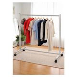 Lara Design Tekerlekli Krom Eşek Askılık - Eteklik - Mağaza Standı - Gümüş Askılık