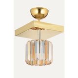 Lara Kristal Tekli Avizeler - Gold - Lara Gold yuvarlak avize