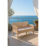 Lara Minderli İkili Bahçe Balkon Teras Koltuğu - Cappucino